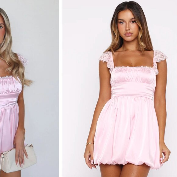 White Fox Boutique Dresses & Skirts - Selling White Fox - Pretty Princess Mini Dress Pale Pink
